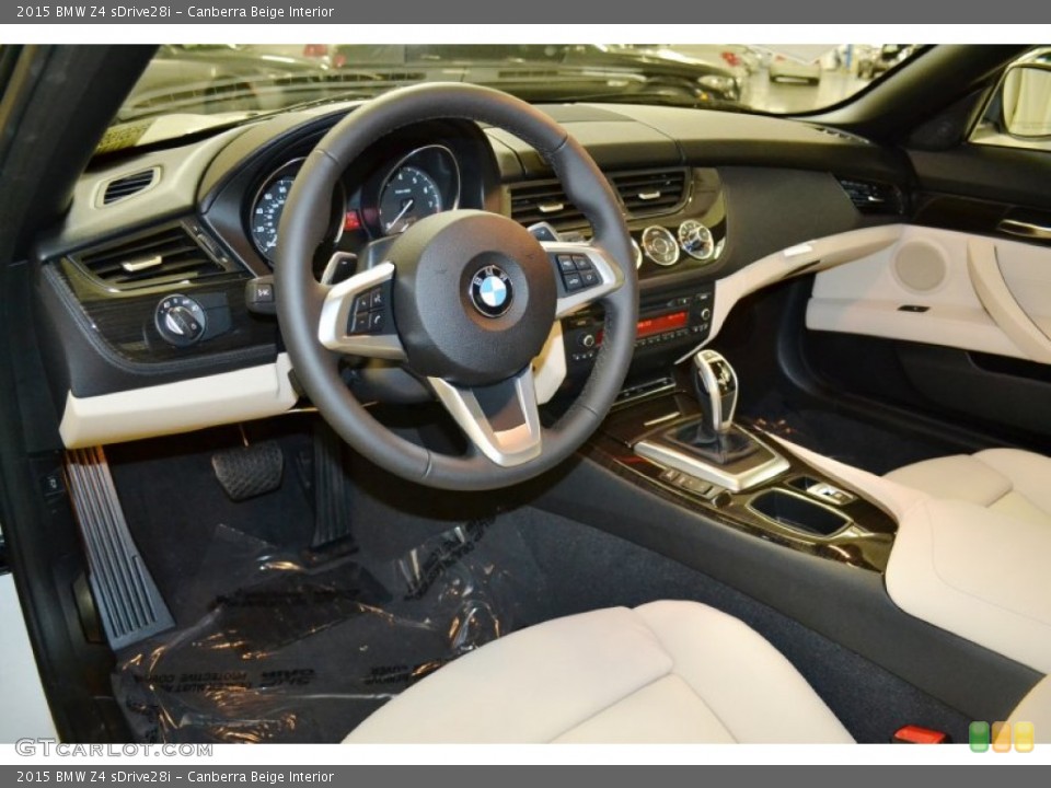 Canberra Beige 2015 BMW Z4 Interiors