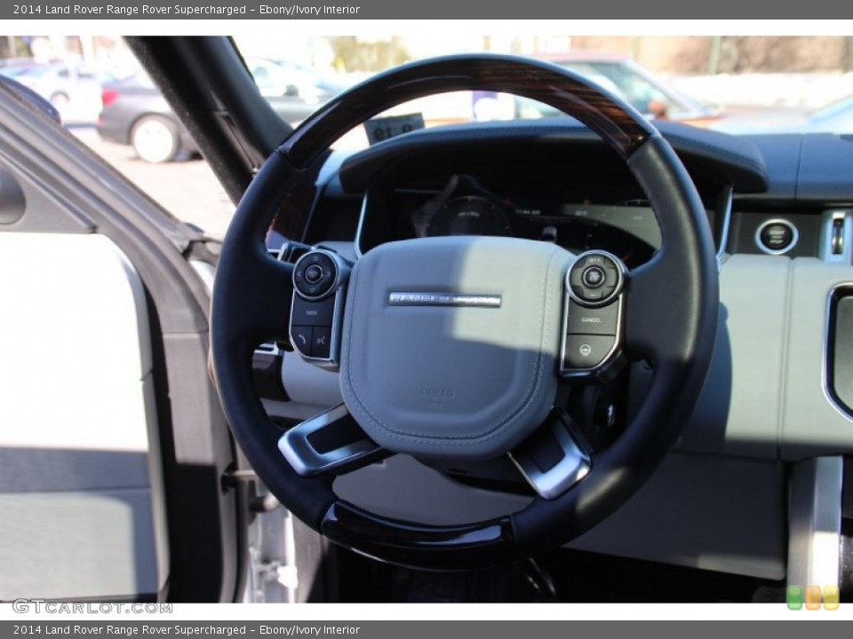 Ebony/Ivory Interior Steering Wheel for the 2014 Land Rover Range Rover Supercharged #101481702