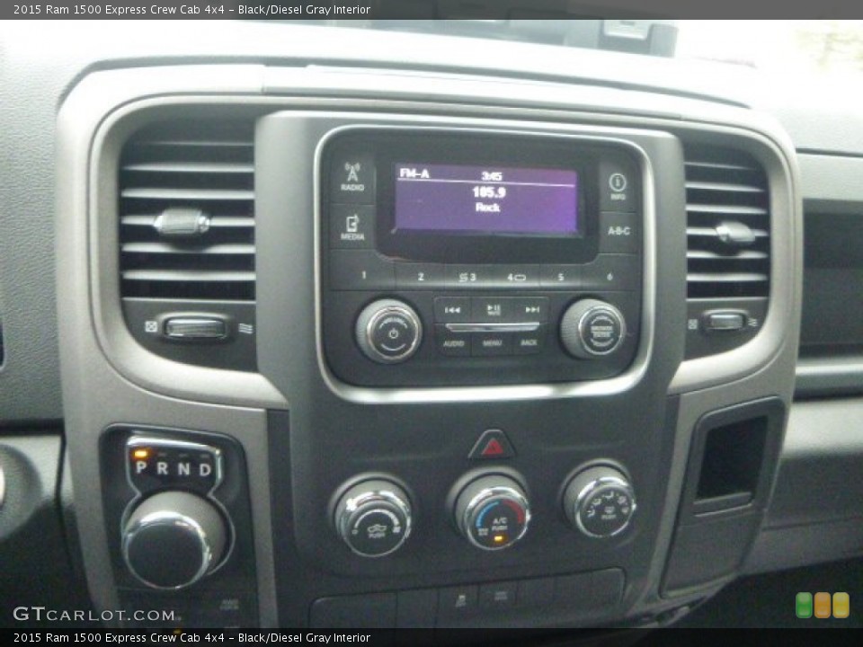 Black/Diesel Gray Interior Controls for the 2015 Ram 1500 Express Crew Cab 4x4 #101493164