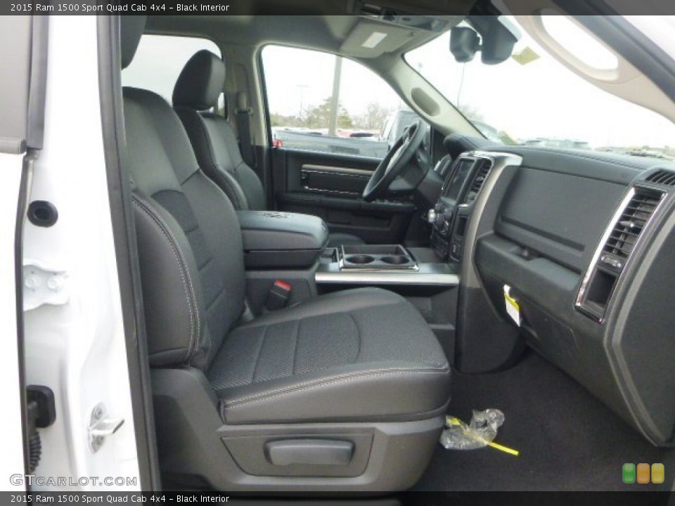 Black Interior Front Seat for the 2015 Ram 1500 Sport Quad Cab 4x4 #101494202