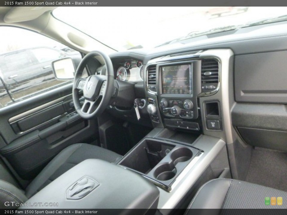 Black Interior Dashboard for the 2015 Ram 1500 Sport Quad Cab 4x4 #101494223