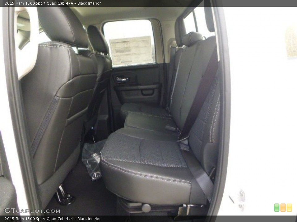 Black Interior Rear Seat for the 2015 Ram 1500 Sport Quad Cab 4x4 #101494259