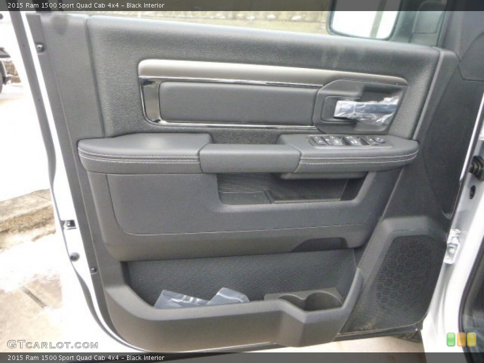 Black Interior Door Panel for the 2015 Ram 1500 Sport Quad Cab 4x4 #101494282