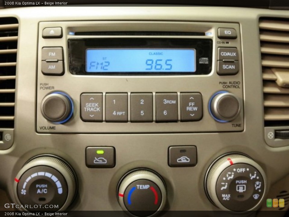Beige Interior Controls for the 2008 Kia Optima LX #101496326
