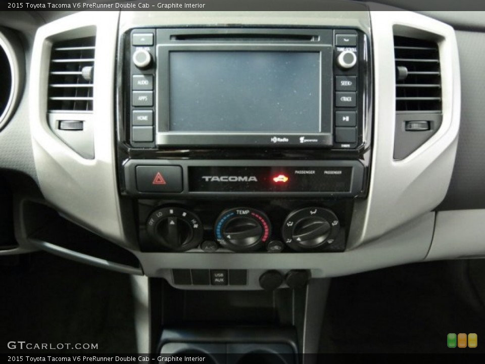 Graphite Interior Controls for the 2015 Toyota Tacoma V6 PreRunner Double Cab #101497783