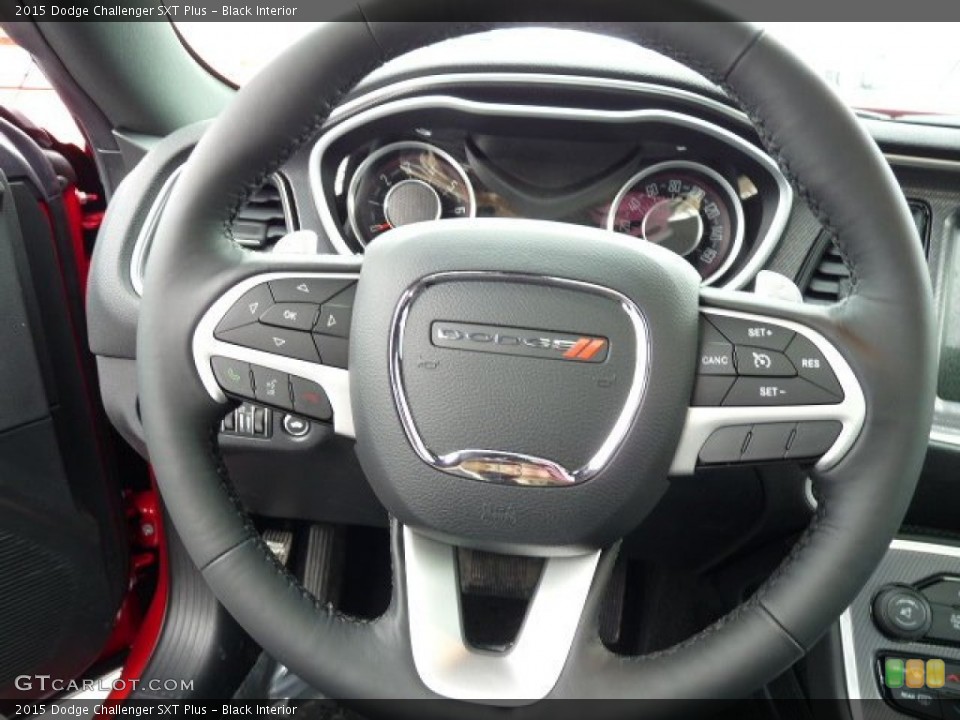 Black Interior Steering Wheel for the 2015 Dodge Challenger SXT Plus #101498947