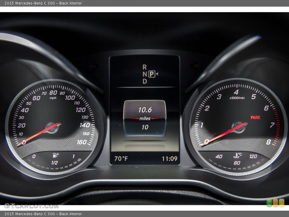 Black Interior Gauges for the 2015 Mercedes-Benz C 300 #101501534