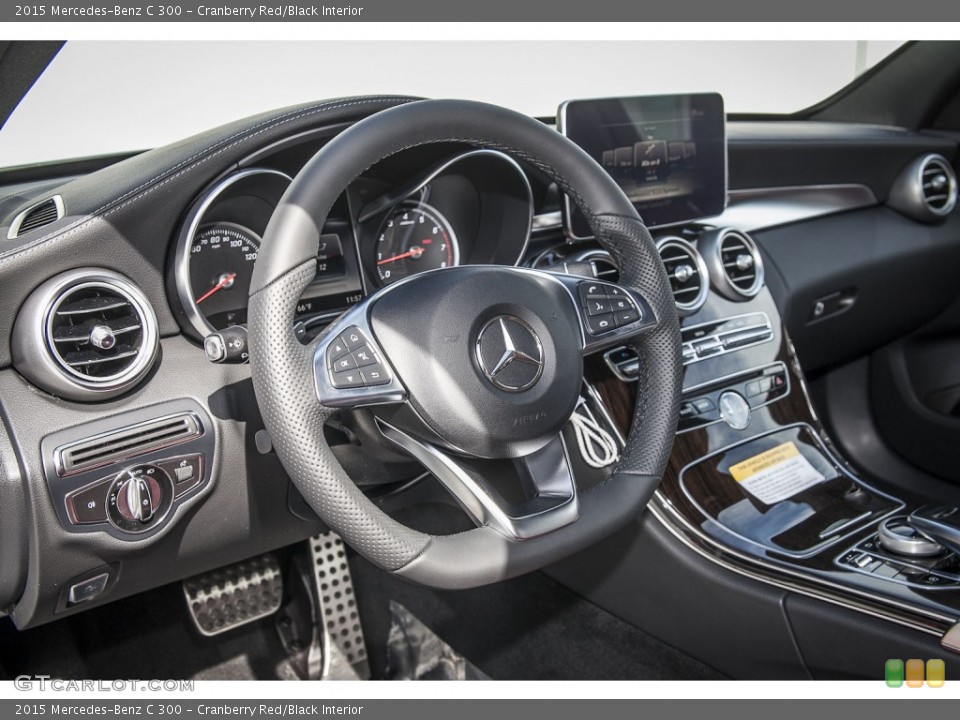 Cranberry Red/Black Interior Dashboard for the 2015 Mercedes-Benz C 300 #101502287