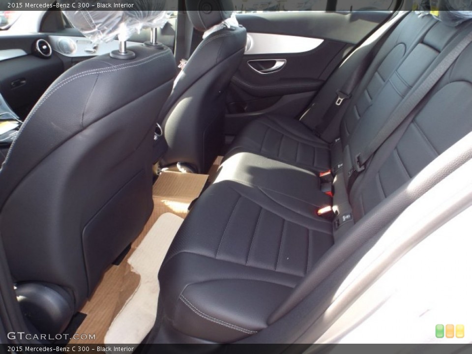 Black Interior Rear Seat for the 2015 Mercedes-Benz C 300 #101505605