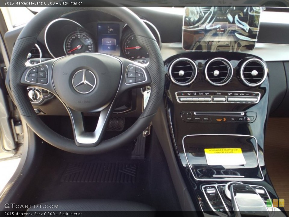 Black Interior Dashboard for the 2015 Mercedes-Benz C 300 #101505629
