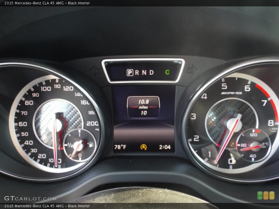 Black Interior Gauges for the 2015 Mercedes-Benz CLA 45 AMG #101506103