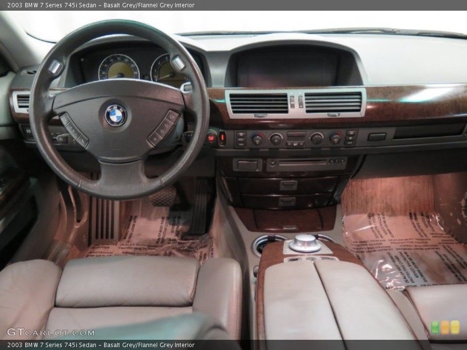 Basalt Grey/Flannel Grey Interior Dashboard for the 2003 BMW 7 Series 745i Sedan #101507771
