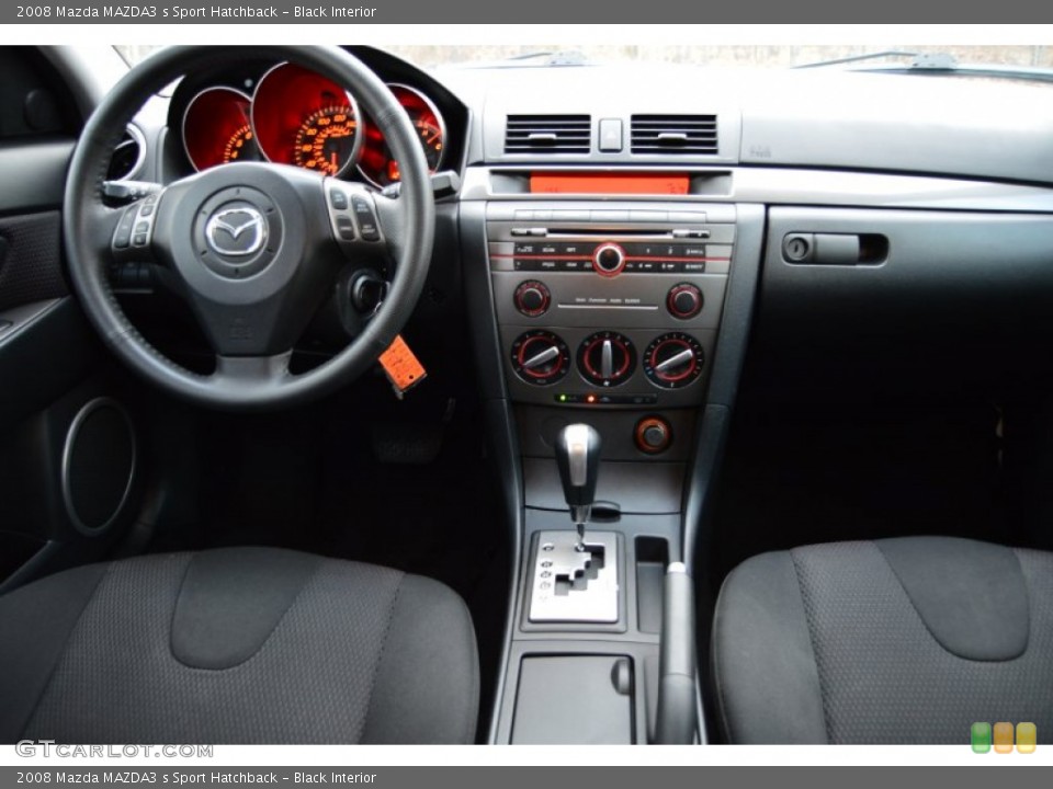 Black Interior Dashboard for the 2008 Mazda MAZDA3 s Sport Hatchback #101508911