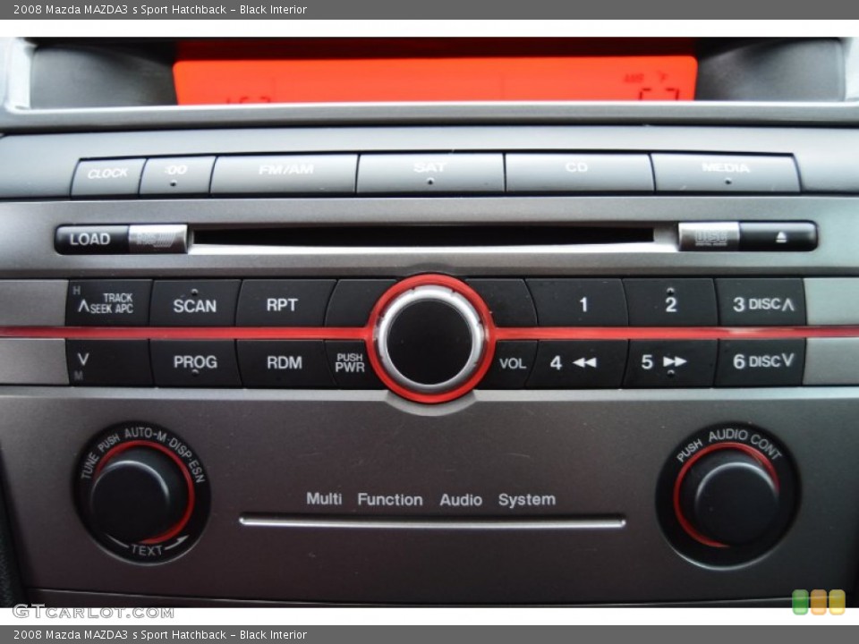 Black Interior Controls for the 2008 Mazda MAZDA3 s Sport Hatchback #101509253