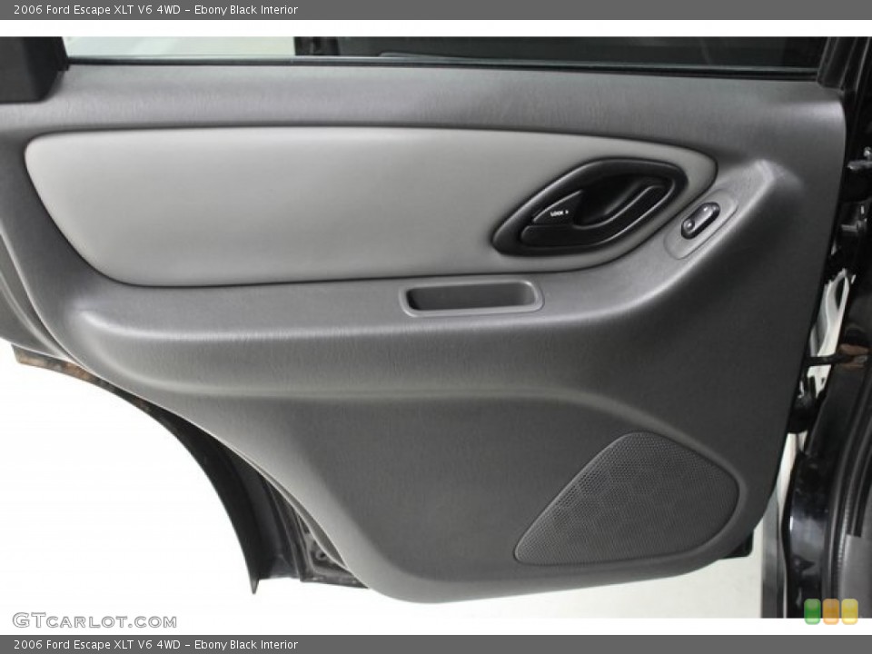 Ebony Black Interior Door Panel for the 2006 Ford Escape XLT V6 4WD #101510180