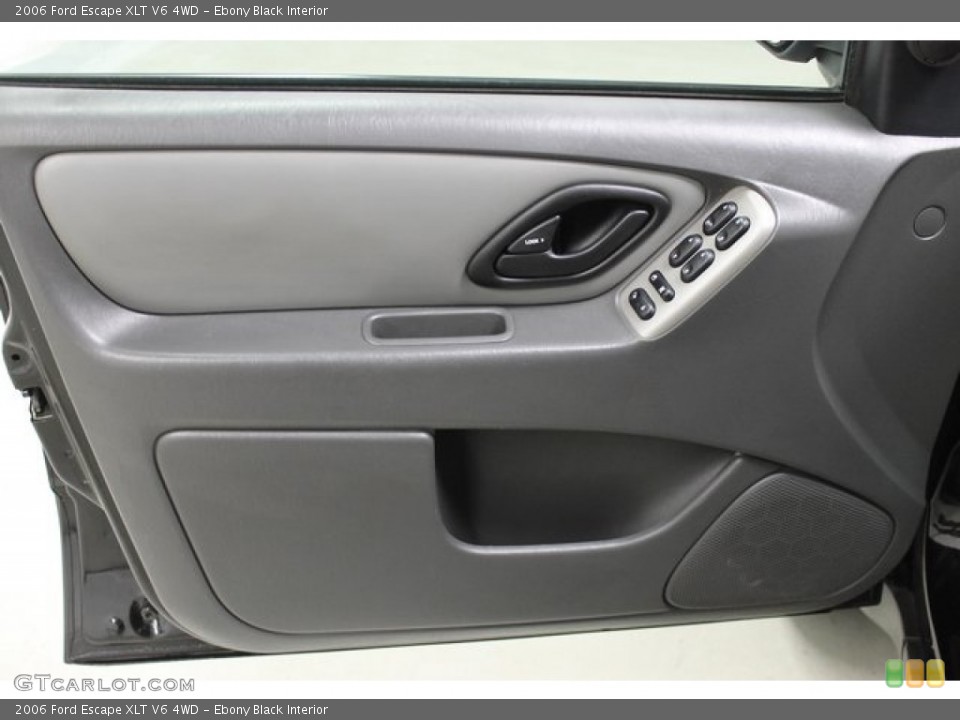 Ebony Black Interior Door Panel for the 2006 Ford Escape XLT V6 4WD #101510219