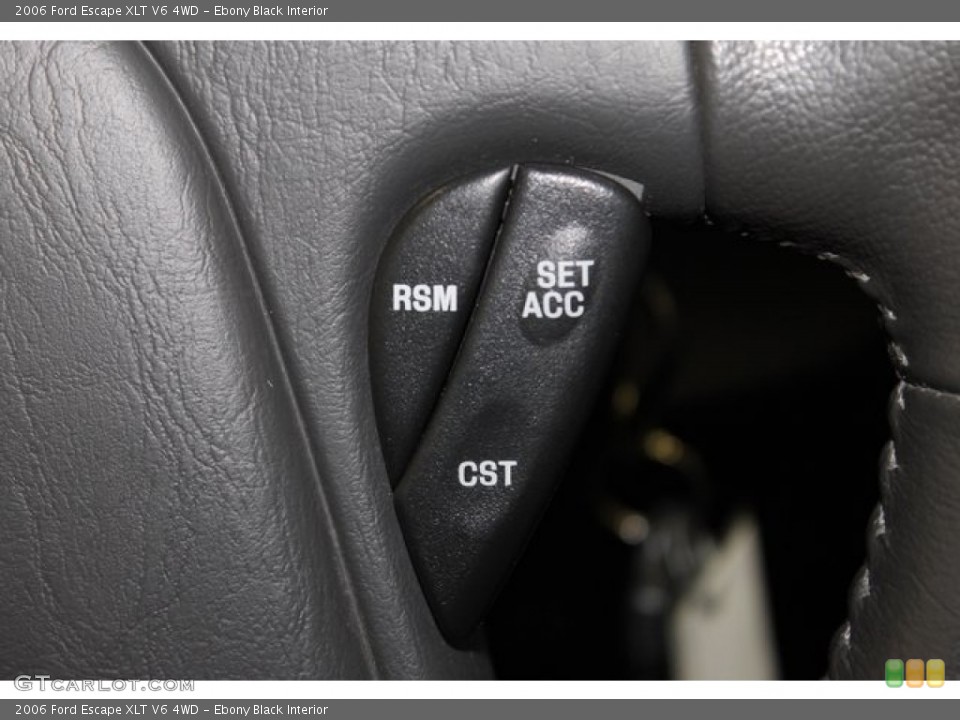 Ebony Black Interior Controls for the 2006 Ford Escape XLT V6 4WD #101510285