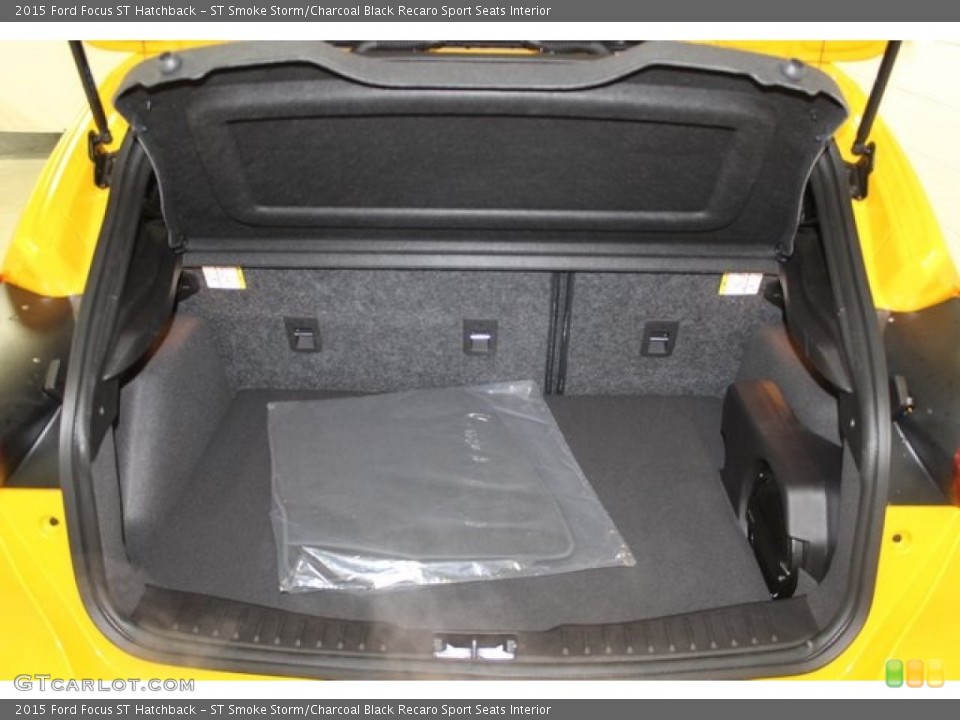 ST Smoke Storm/Charcoal Black Recaro Sport Seats Interior Trunk for the 2015 Ford Focus ST Hatchback #101511170