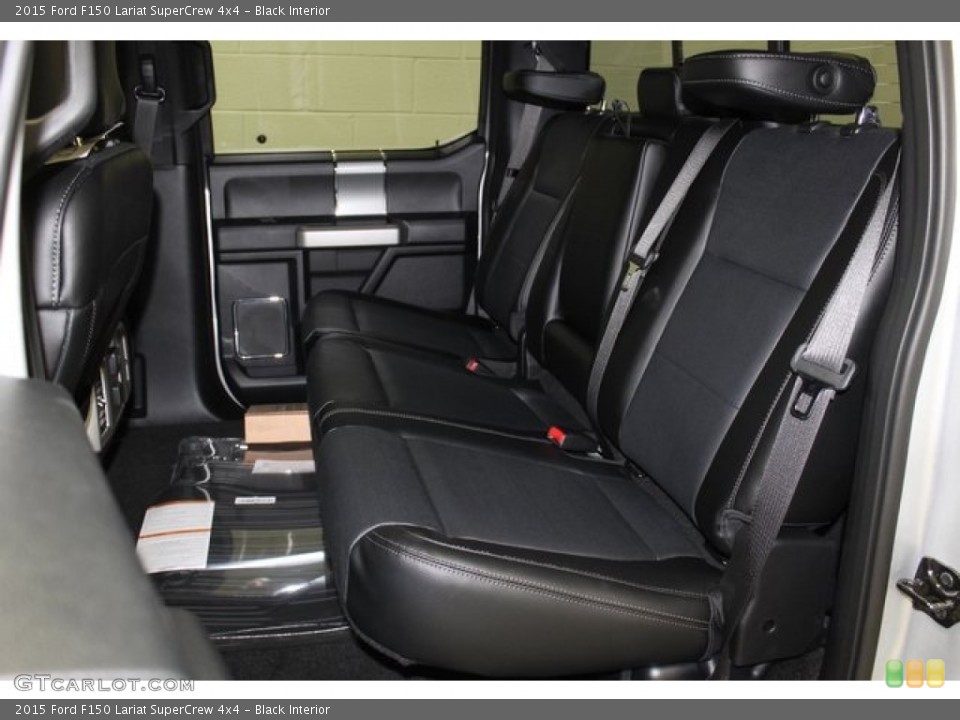 Black Interior Rear Seat for the 2015 Ford F150 Lariat SuperCrew 4x4 #101511431