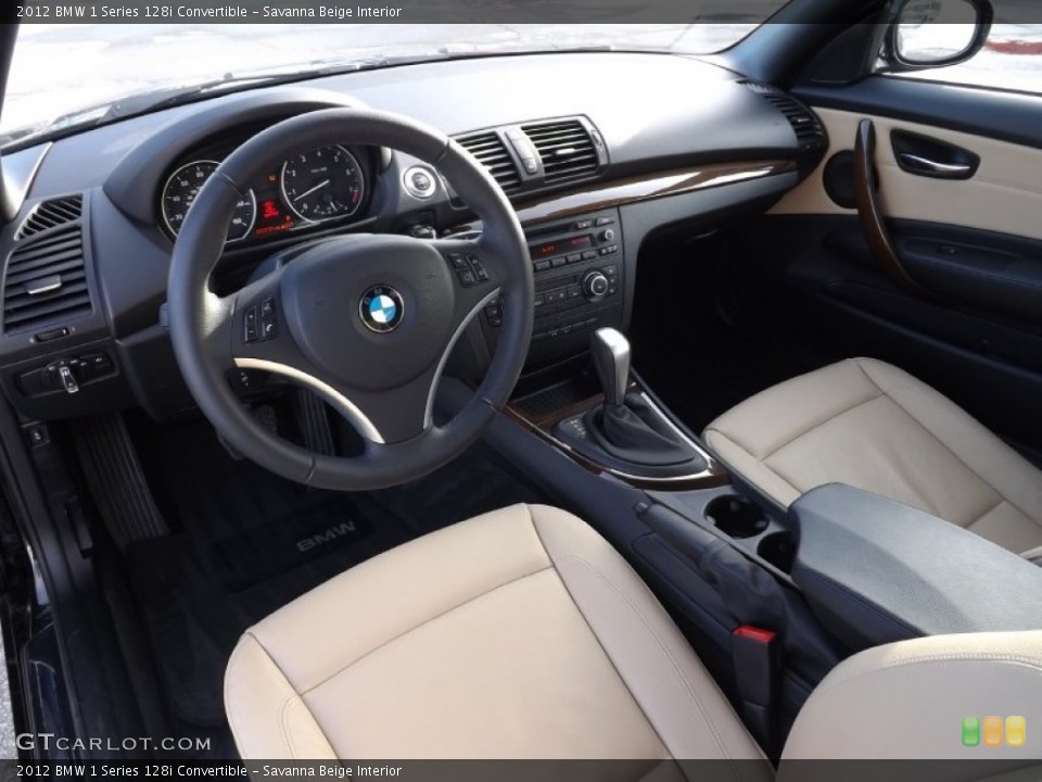 Savanna Beige Interior Photo for the 2012 BMW 1 Series 128i Convertible #101513927