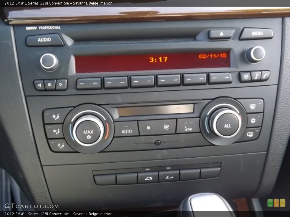 Savanna Beige Interior Controls for the 2012 BMW 1 Series 128i Convertible #101513957