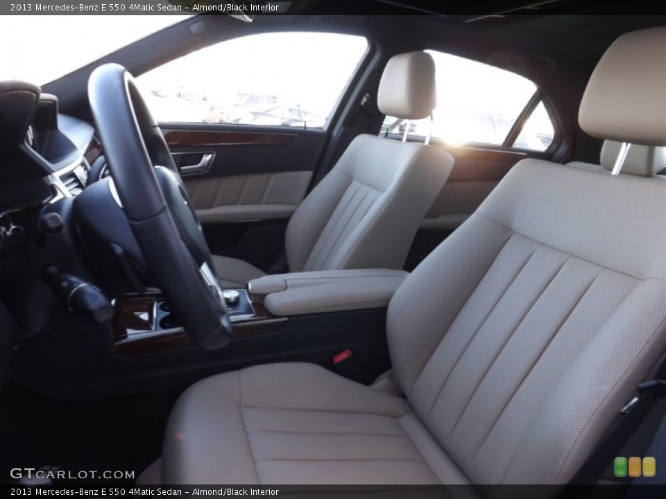 Almond/Black Interior Photo for the 2013 Mercedes-Benz E 550 4Matic Sedan #101519630