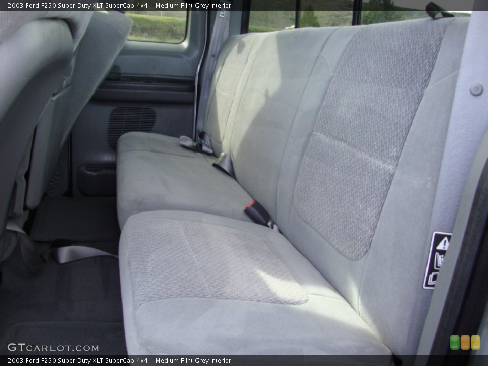 Medium Flint Grey Interior Rear Seat for the 2003 Ford F250 Super Duty XLT SuperCab 4x4 #101529250