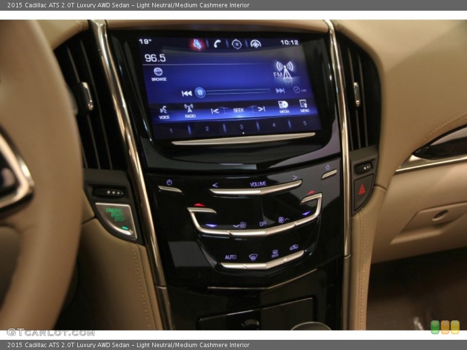 Light Neutral/Medium Cashmere Interior Controls for the 2015 Cadillac ATS 2.0T Luxury AWD Sedan #101531767