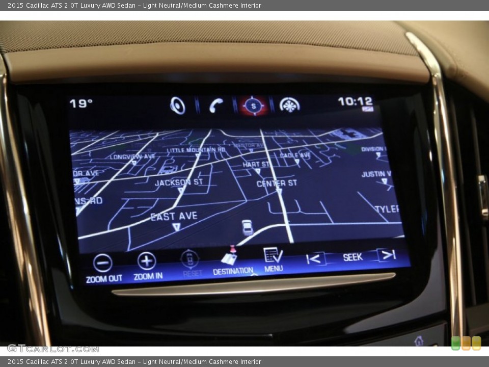 Light Neutral/Medium Cashmere Interior Navigation for the 2015 Cadillac ATS 2.0T Luxury AWD Sedan #101531803