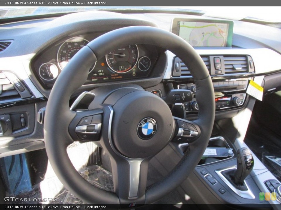 Black Interior Steering Wheel for the 2015 BMW 4 Series 435i xDrive Gran Coupe #101531863