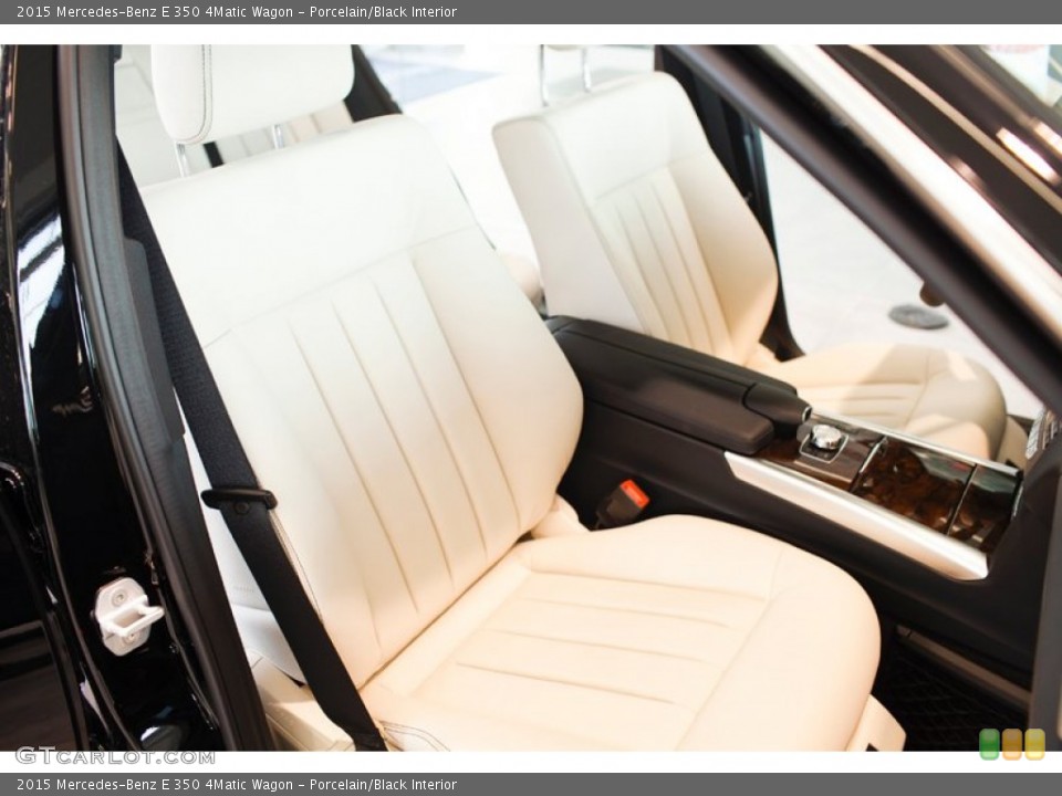 Porcelain/Black Interior Front Seat for the 2015 Mercedes-Benz E 350 4Matic Wagon #101535658