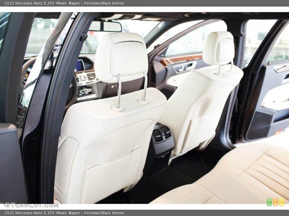 Porcelain/Black Interior Rear Seat for the 2015 Mercedes-Benz E 350 4Matic Wagon #101535673