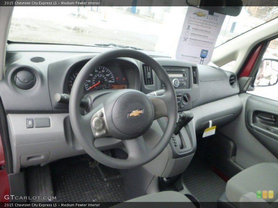 Medium Pewter Interior Dashboard for the 2015 Chevrolet City Express LS #101537903