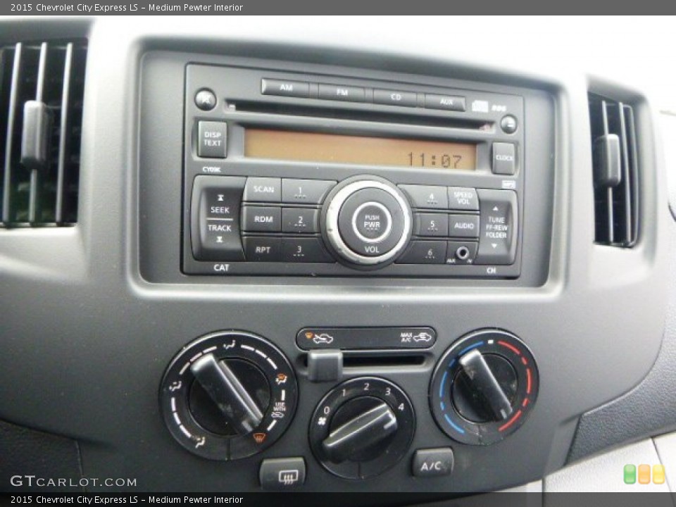 Medium Pewter Interior Controls for the 2015 Chevrolet City Express LS #101537932