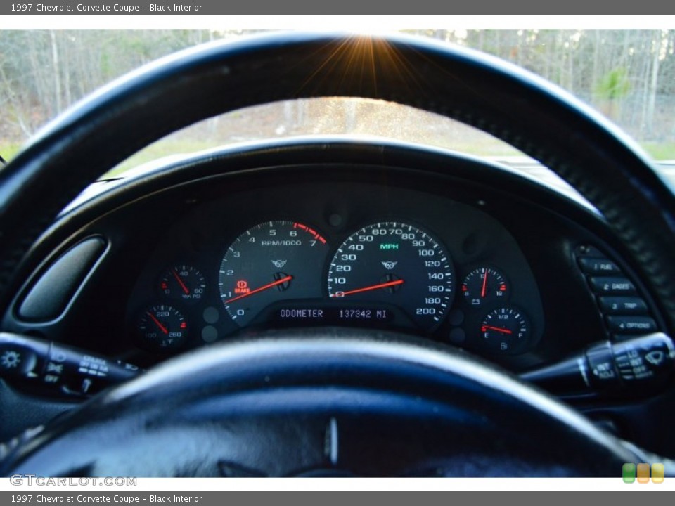 Black Interior Gauges for the 1997 Chevrolet Corvette Coupe #101540680