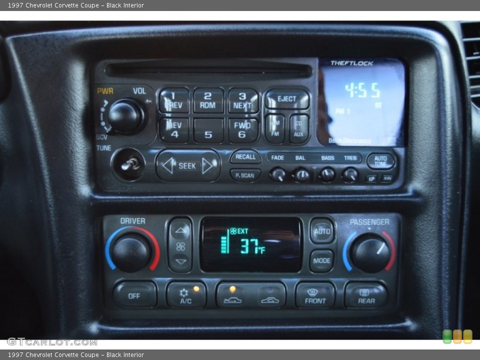 Black Interior Controls for the 1997 Chevrolet Corvette Coupe #101540917