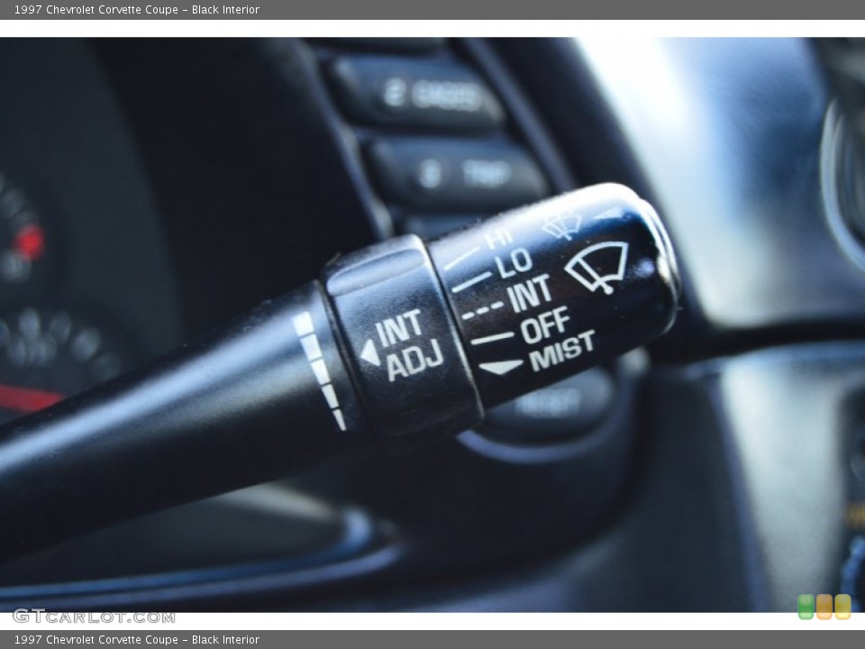 Black Interior Controls for the 1997 Chevrolet Corvette Coupe #101541016