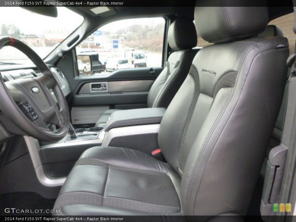 Raptor Black Interior Front Seat for the 2014 Ford F150 SVT Raptor SuperCab 4x4 #101542378