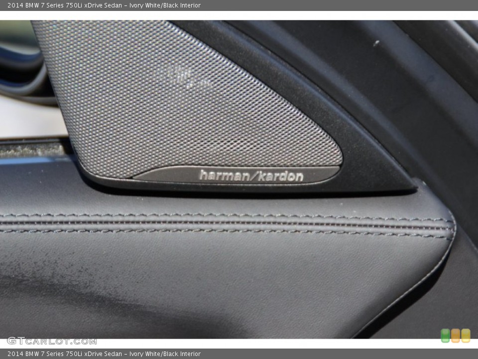 Ivory White/Black Interior Audio System for the 2014 BMW 7 Series 750Li xDrive Sedan #101552839