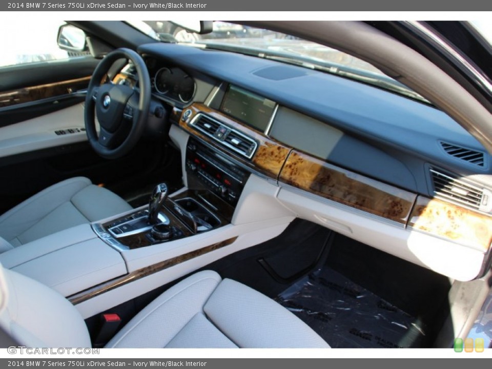 Ivory White/Black Interior Dashboard for the 2014 BMW 7 Series 750Li xDrive Sedan #101553161