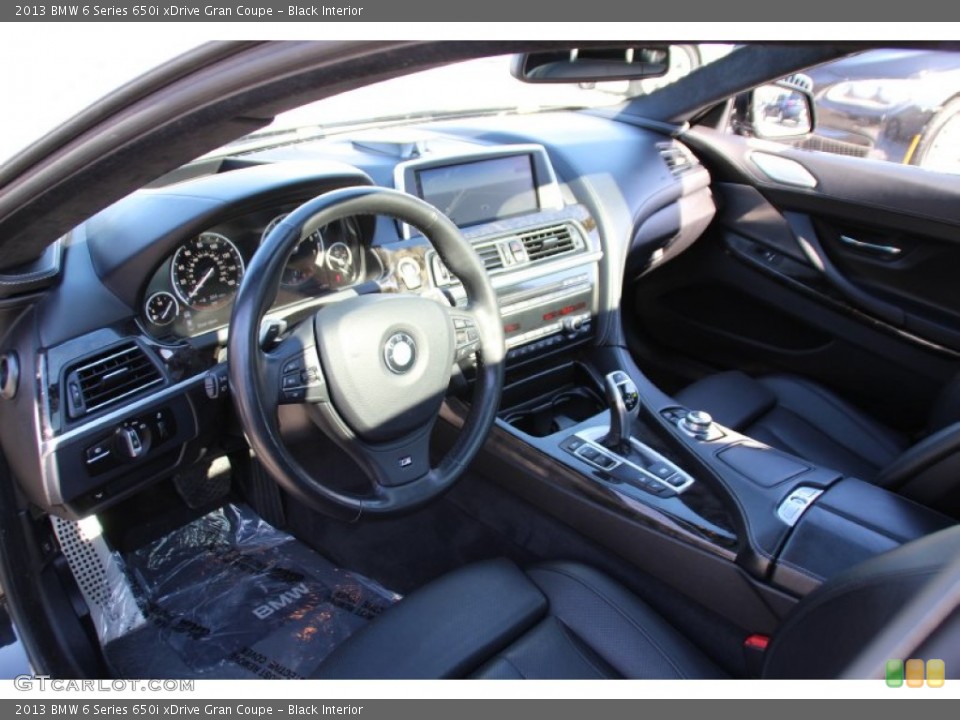 Black Interior Prime Interior for the 2013 BMW 6 Series 650i xDrive Gran Coupe #101554066
