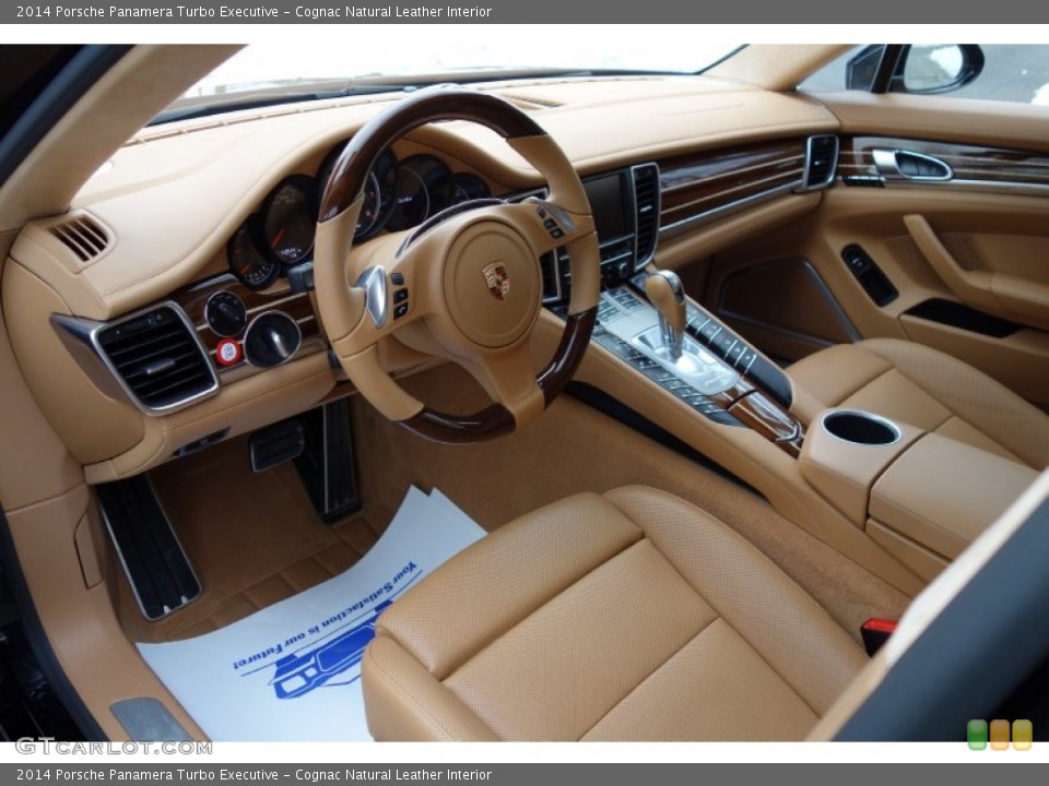 Cognac Natural Leather Interior Prime Interior for the 2014 Porsche Panamera Turbo Executive #101554582