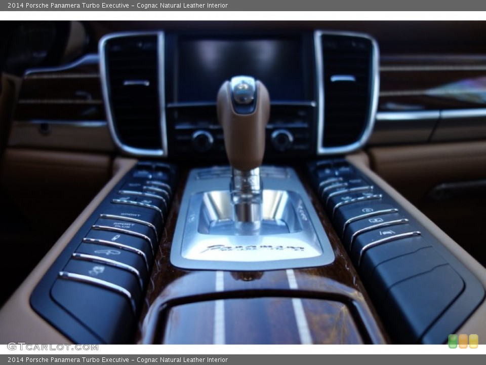 Cognac Natural Leather Interior Transmission for the 2014 Porsche Panamera Turbo Executive #101554849