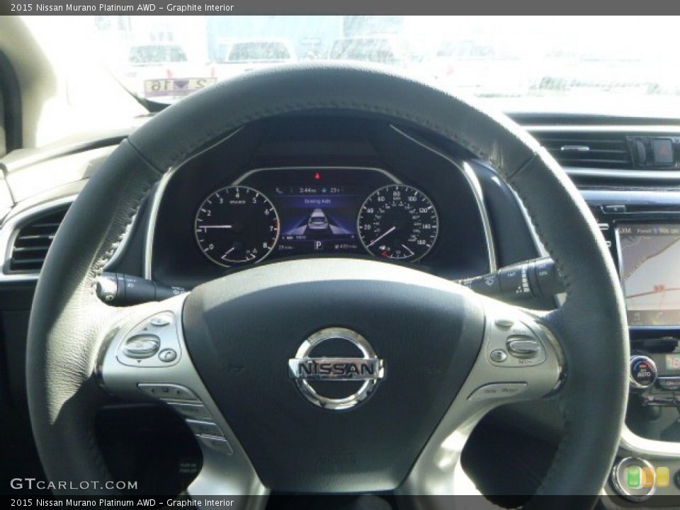 Graphite Interior Steering Wheel for the 2015 Nissan Murano Platinum AWD #101562621