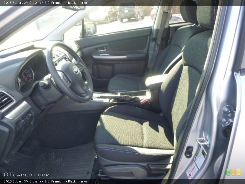 Black Interior Front Seat for the 2015 Subaru XV Crosstrek 2.0i Premium #101565029