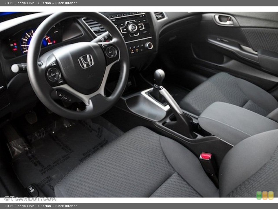 Black Interior Prime Interior for the 2015 Honda Civic LX Sedan #101567096