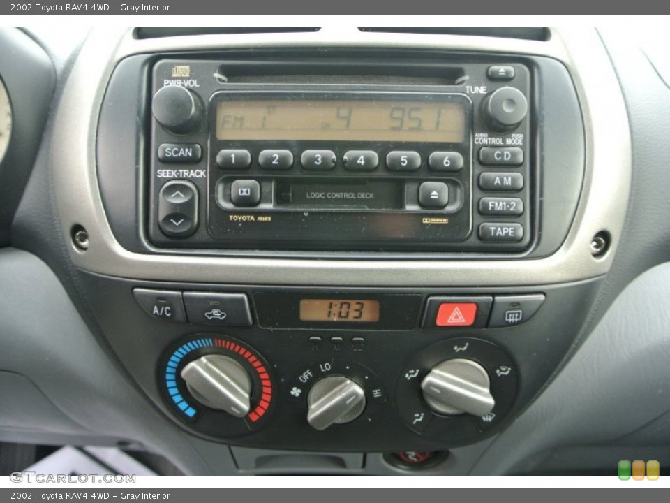 Gray Interior Controls for the 2002 Toyota RAV4 4WD #101568155