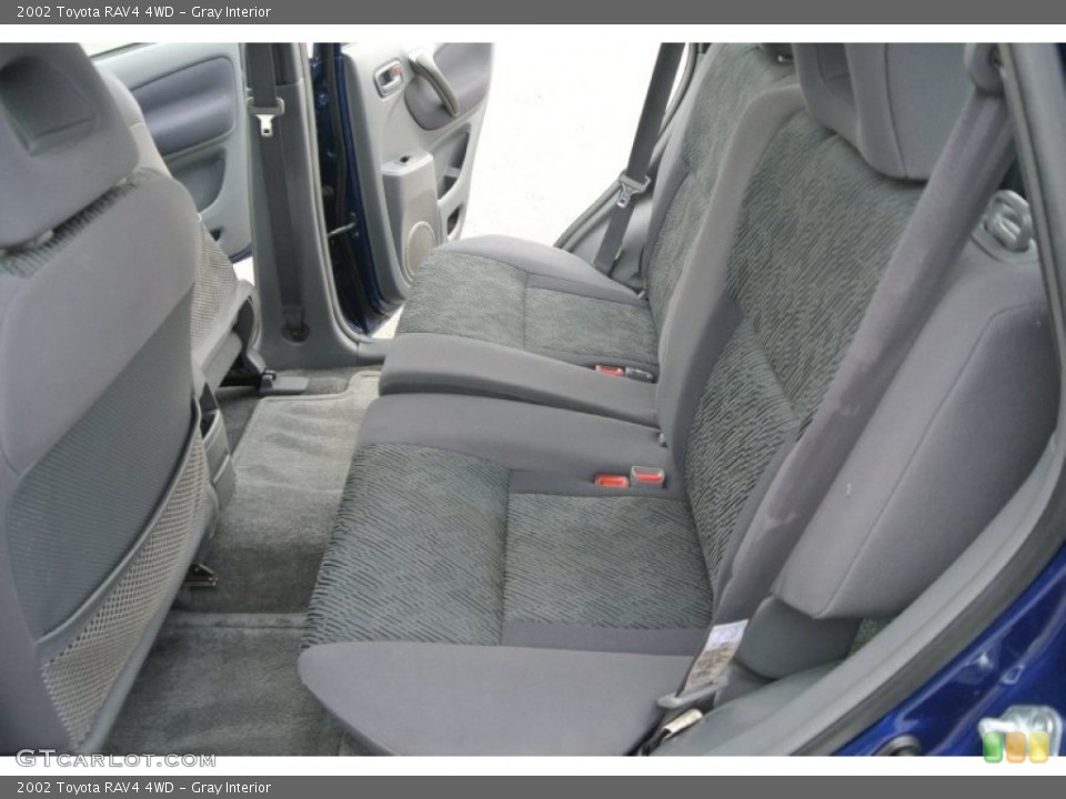 Gray Interior Rear Seat for the 2002 Toyota RAV4 4WD #101568197