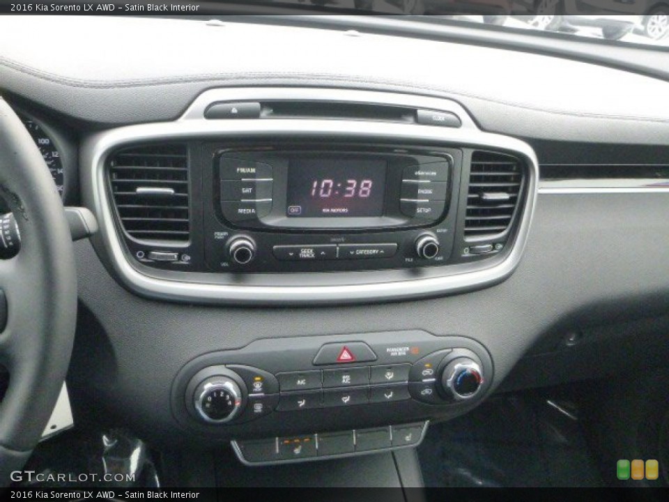 Satin Black Interior Controls for the 2016 Kia Sorento LX AWD #101575376