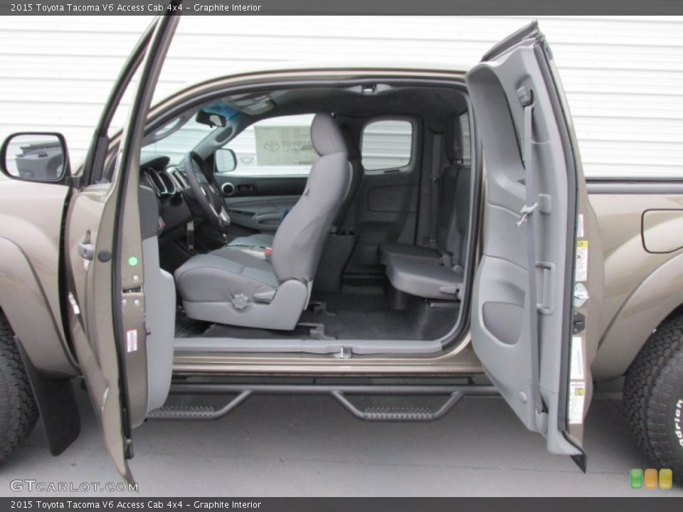 Graphite Interior Photo for the 2015 Toyota Tacoma V6 Access Cab 4x4 #101577785